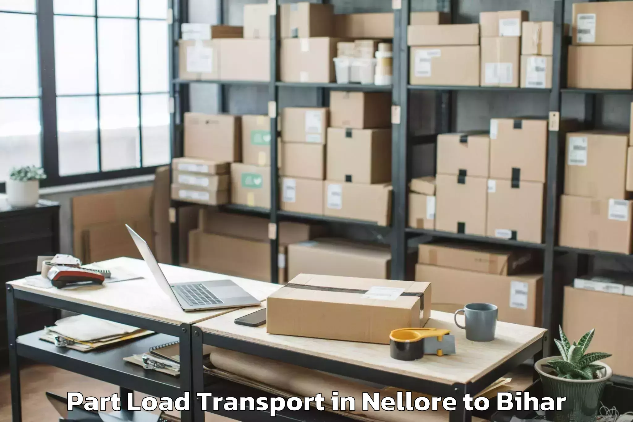 Top Nellore to Ghoghardiha Part Load Transport Available